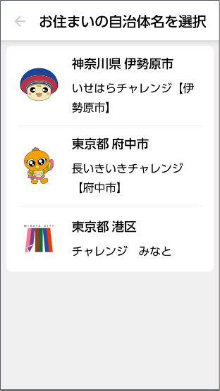 みんチャレ　自治体